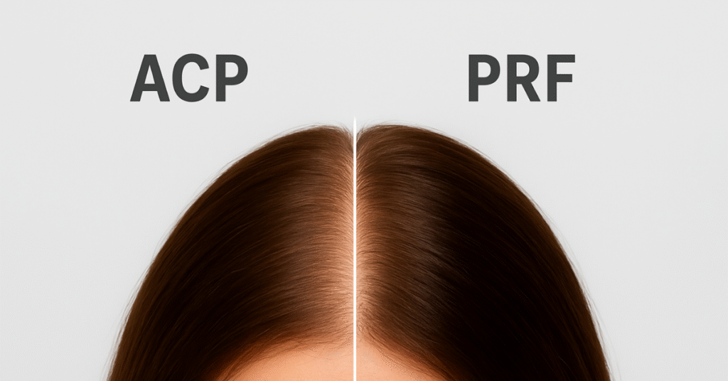 ACP and PRF hair treatment for hair regrowth at Regrow Hair Centre in Essex