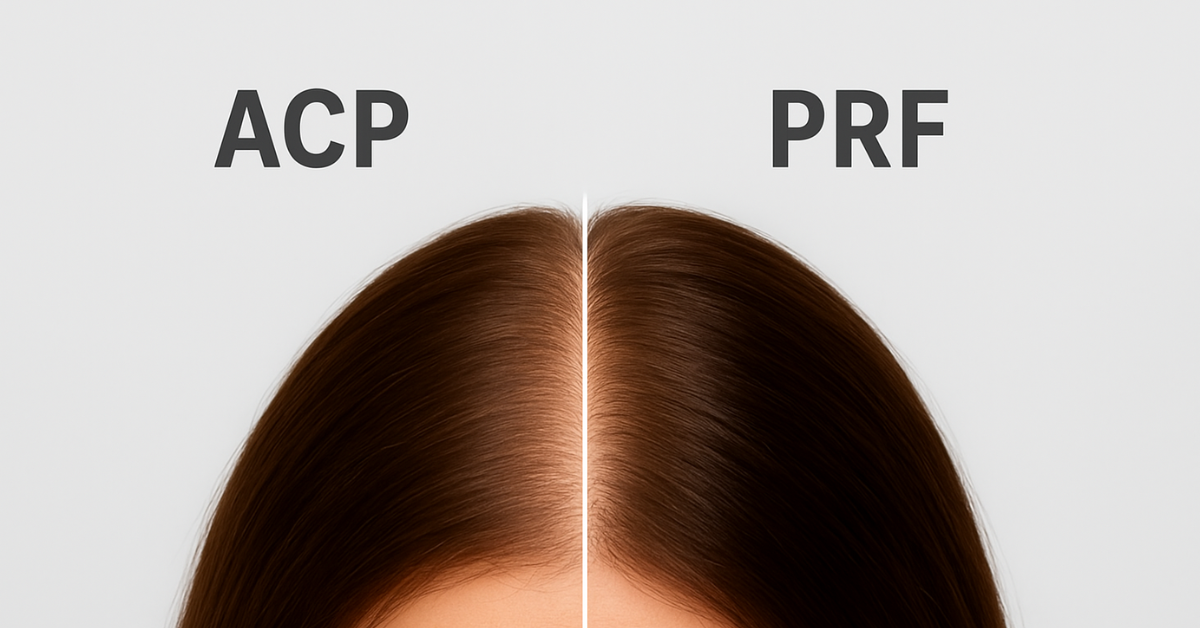 ACP and PRF hair treatment for hair regrowth at Regrow Hair Centre in Essex